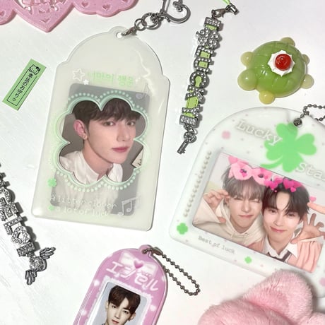 ♡°｡ PHOTOCARD HOLDER  トレカケース トレカ入れ Lucky Clover.ver｡°♡
