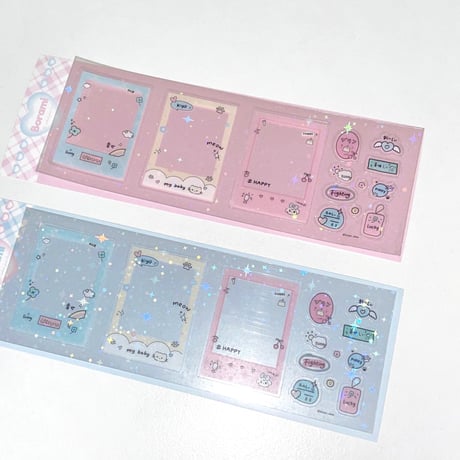 ♡°｡Deco sticker polaroidlove.ver フレーム デコ ステッカー  *ﾟ♡