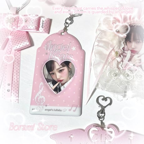 ♡°｡ PHOTOCARD HOLDER  トレカケース トレカ入れ Angel Beats pink.ver｡°♡