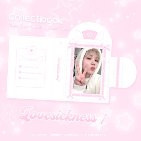 【再入荷】♡°｡ 1段タイプ lovesickness Collectbook コレクトブック トレカケース ♡