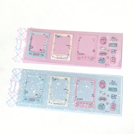 ♡°｡Deco sticker polaroidlove.ver フレーム デコ ステッカー  *ﾟ♡