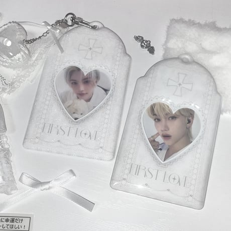 ♡°｡  PHOTOCARD HOLDER トレカホルダー First love white.ver♡