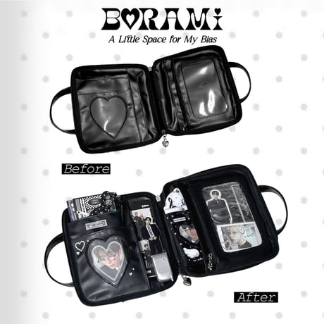 🖤ミニ痛バッグ手帳 Mini Ita Bag Black.ver🖤
