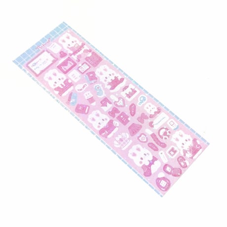 ♡°｡ SCHOOL LIFE ホログラム入り デコ ステッカー *ﾟ♡