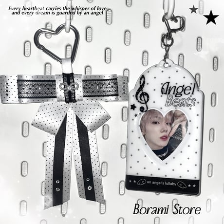♡°｡ PHOTOCARD HOLDER トレカケース トレカ入れ  Angel Beats black.ver｡°♡