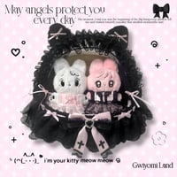 ハンドメイドぬいぐるみ　10cm ☆ハンドメイド☆ 10cmぬいぐるみ服 ヘッドレース 白.ver