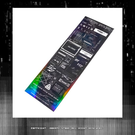 ♡°｡ SYSTEM ERROR ホログラム入りステッカー Black ver*ﾟ♡