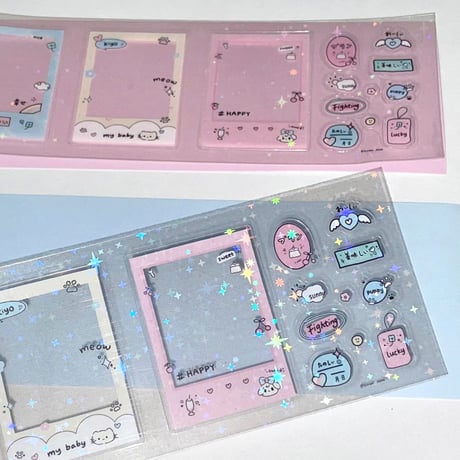 ♡°｡Deco sticker polaroidlove.ver フレーム デコ ステッカー  *ﾟ♡