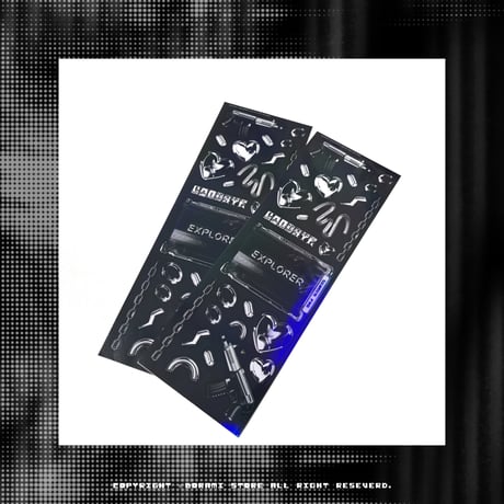 ✧︎°｡EXPLORER  ホログラム入り デコ ステッカー Black. Ver*ﾟ✧︎