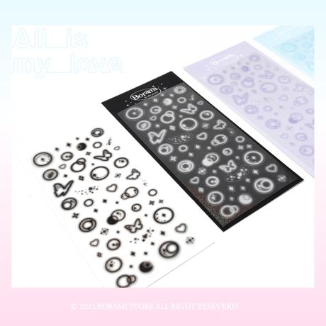 再入荷♡°｡ バージョンアップ MOONLIGHT STICKER ホログラム入り ステッカー *ﾟ♡