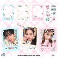 ♡°｡Deco sticker polaroidlove.ver フレーム デコ ステッカー  *ﾟ♡