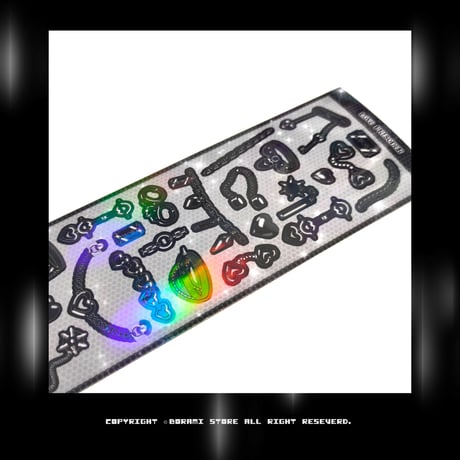 ♡°｡ LOVE PRISONERS ホログラム入り ステッカーシール Black ver*ﾟ♡