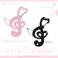 【再入荷】♡°｡ ラメ入り カラビナ キーホルダー Melody Wing.ver 選べる2色♡