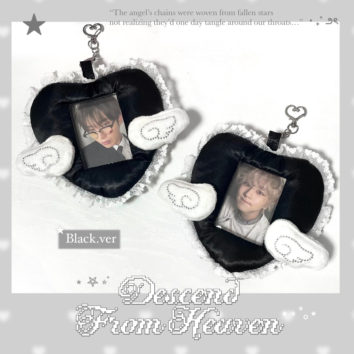 8/9オーダー再開】☆ハンドメイド☆ Angel Heart Cushion Card Ho