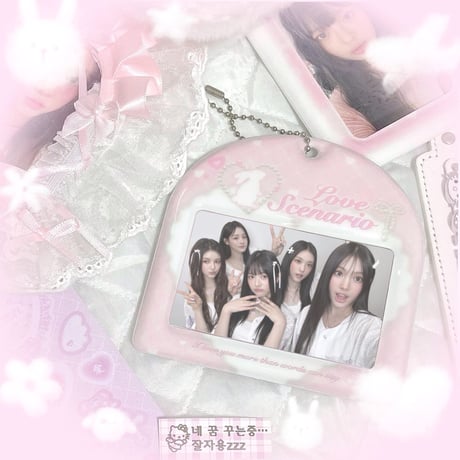 ♡°｡ ID CARD HOLDER  IDカードカケース カード入れ pink.ver｡°♡