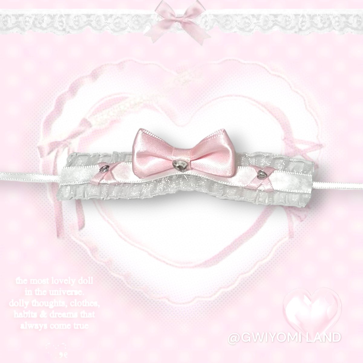 ☆ハンドメイド☆ 10cmぬいぐるみ服+ヘッドドレス セット ピンク ☆ハンドメイド☆ 10cmぬいぐるみ服+ヘッドドレス セット ピンク