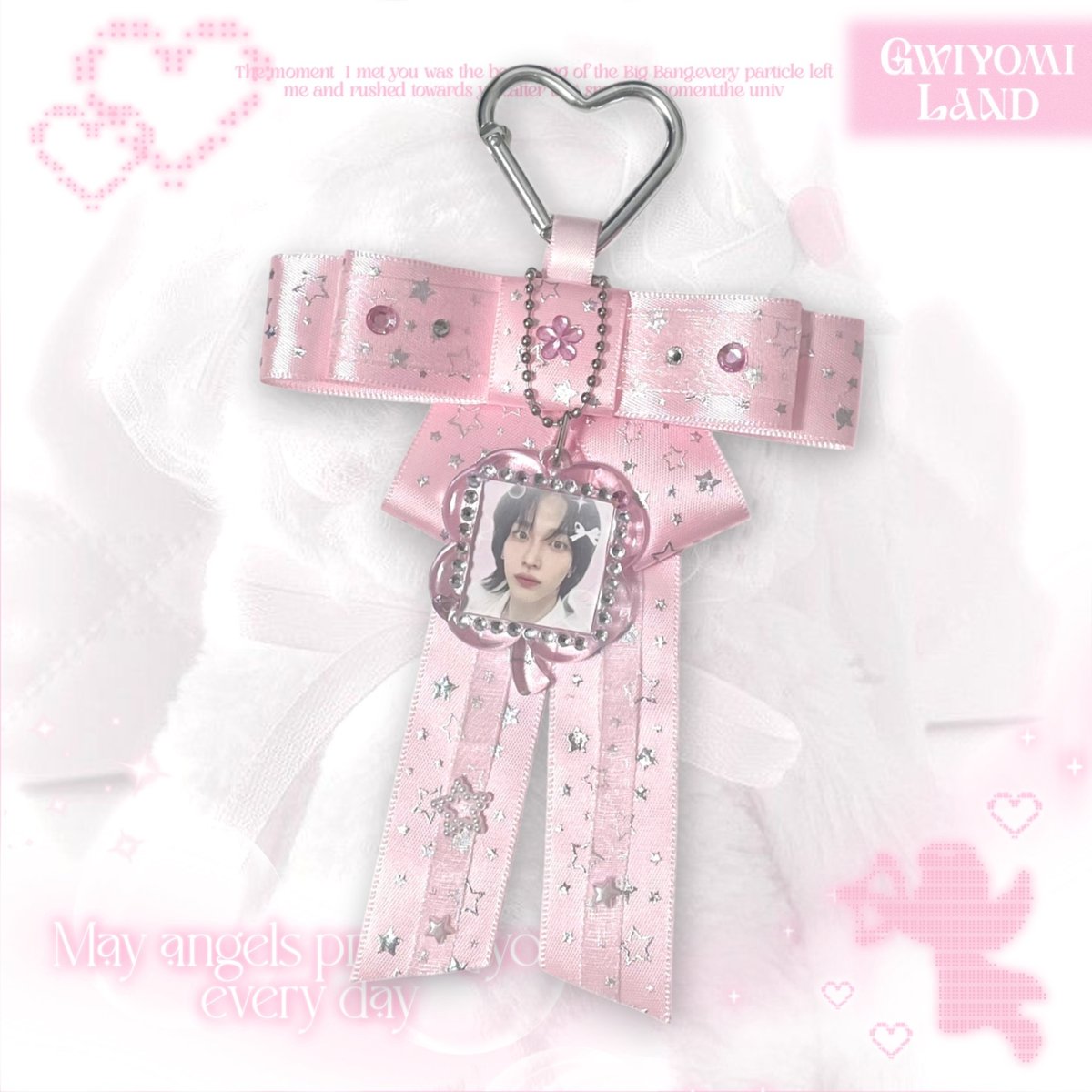 オーダー再開】♡°｡ハンドメイド リボンチャーム pink clover