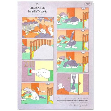 Richard  “ I'm coming” -  Riso print