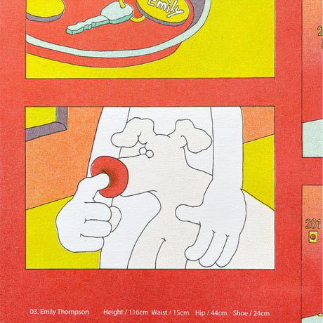 Emily & Billy  “ Hi there ”  -  Riso print