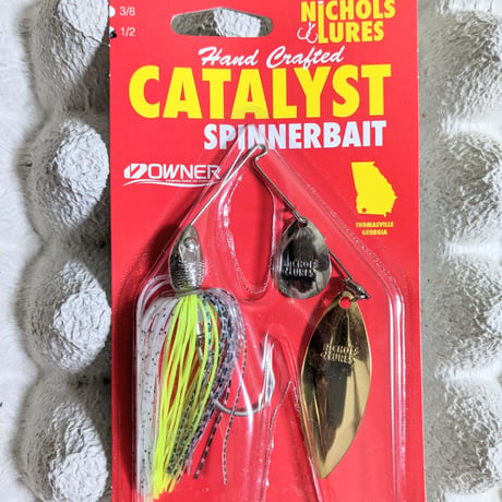 ニコルスルアーズ【カタリストスピナーベイト　タンデムウイロー　1/2oz.】  ＣＴ１０９９　ボムシェルシャッド