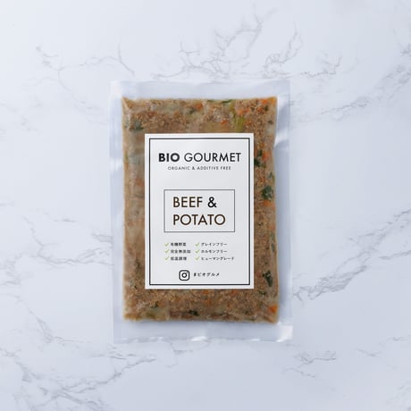 【定期】牛肉&ポテト （グラスフェッドビーフ＆オーガニックポテト）  150g×1P