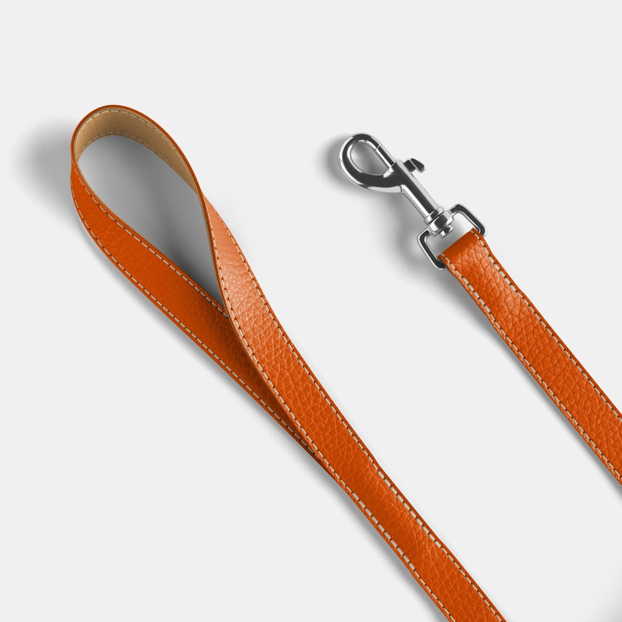 【美品】廃盤品HERMESエルメス犬用チェーンリード小型中型犬用オレンジヌメ革M original