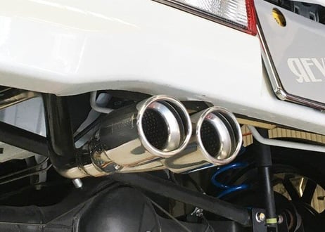 エブリィワゴン/バン【ABA-DA17W/EBD-DA17V】 車検対応 オーバル2本出しマフラーREV-17