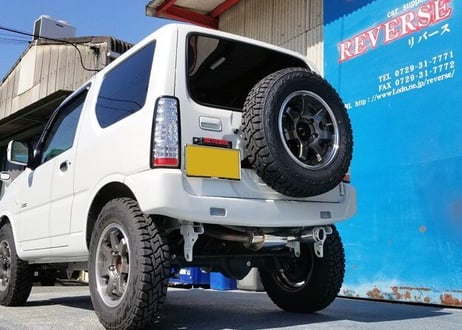 ジムニー JB23 Wショートバンパー用 車検対応 マフラー REV-13SP