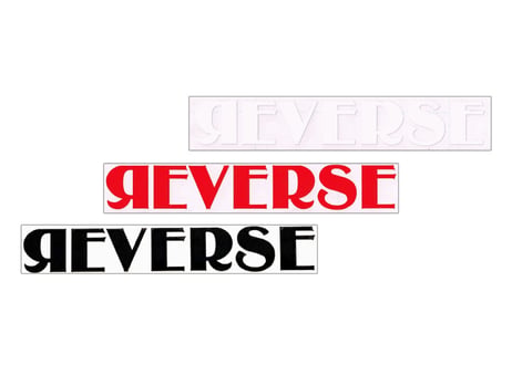 「REVERSE」ステッカー２枚set