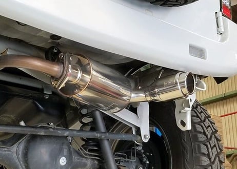 ジムニー JB23 Wショートバンパー用 車検対応 マフラー REV-13SP
