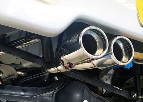 エブリィワゴン【DA64W】車検対応 オーバル2本出しマフラーREV-18