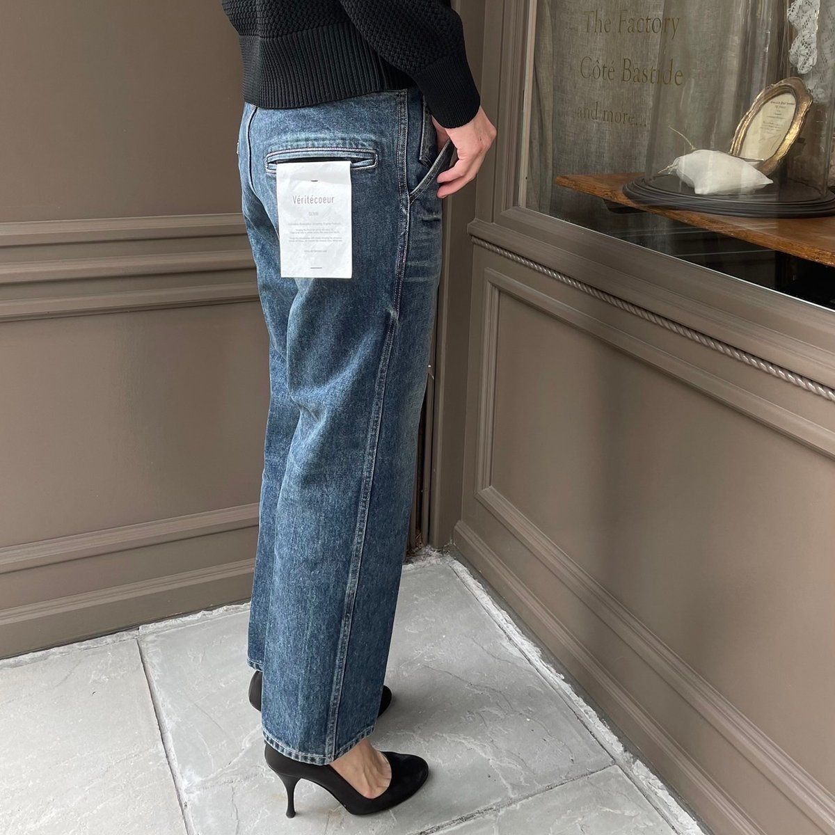 Veritecoeur デニムピエロパンツ ヴェリテクール Veritecoeur デニムピエロパンツ F リネン