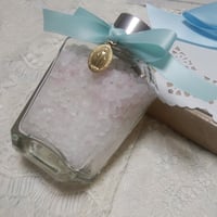 【C.メダイS　角型】 ３wayMariaSaltディフューザーセット ヒマラヤ岩塩＆ローズクォーツディフューザー／メダイを取り外しネックレスにも*＊
