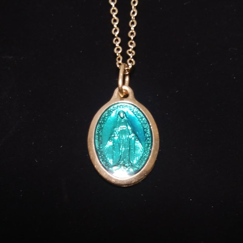 パリ奇跡のメダイ教会正規品／エメラルドグリーンが美しいメダイ