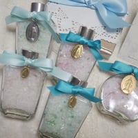 【B.メダイL 角型】３wayMariaSaltディフューザーセット ヒマラヤ岩塩＆シェル入りディフューザー／シルバーメダイが珍しい*＊空間やパワーストーン浄化、フレグランスボトルに！