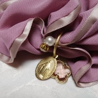 【パリ奇跡のメダイ正規品】不思議のメダイ＆ビジュー付シュシュ／ご自身のご褒美に*＊オフィスにも*＊