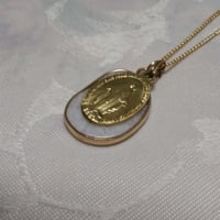 【パリ奇跡のメダイ正規品】不思議のメダイネックレス～ホワイトムーンストーンの癒し～