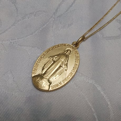 【メダイL】パリ奇跡のメダイ教会正規品／大きめ3cm！存在感あるネックレスです*＊