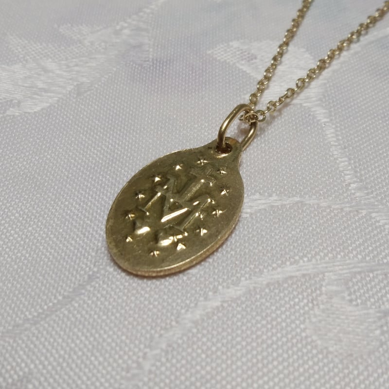 パリ奇跡のメダイ教会正規品／エメラルドグリーンが美しいメダイ