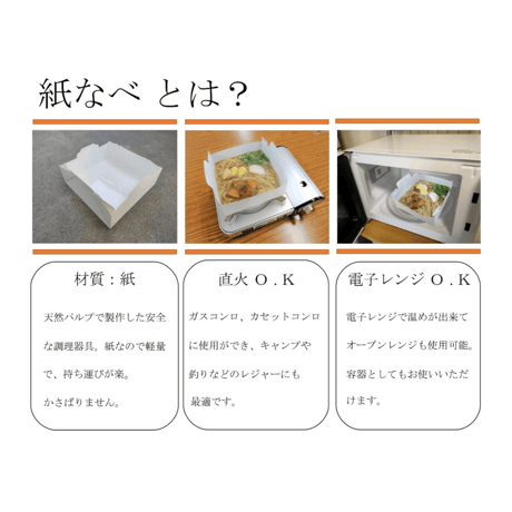 紙なべ 1100cc 　紙鍋 TKN-110HV【代引き不可】