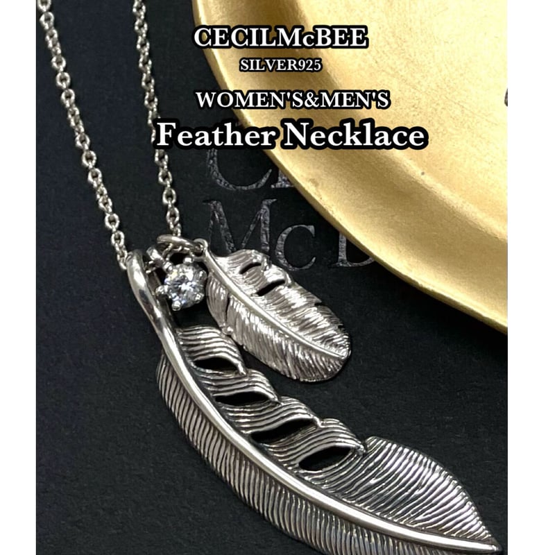 SILVER925ビックフェザーペンダント | CECILMcBEEACCESSORYS