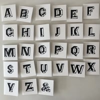 アルファベット レタープレスカード by Stephen Kenny 27枚セット