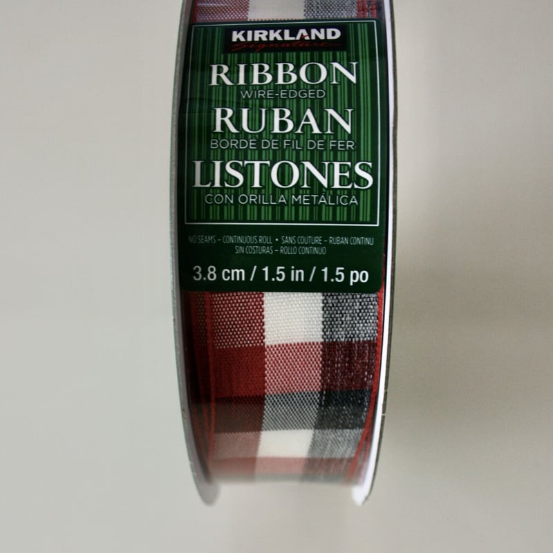 コストコ カークランド・シグネチャー ワイヤー入りリボン 2ロール