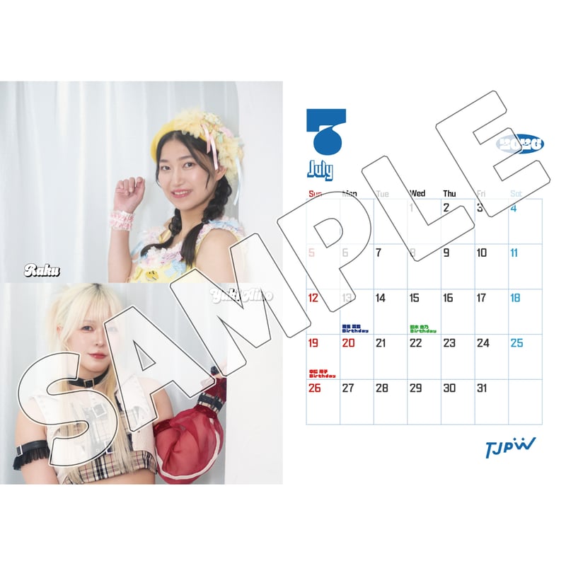 TJPW 2026 カレンダー | 東京女子プロレス ONLINE STORE