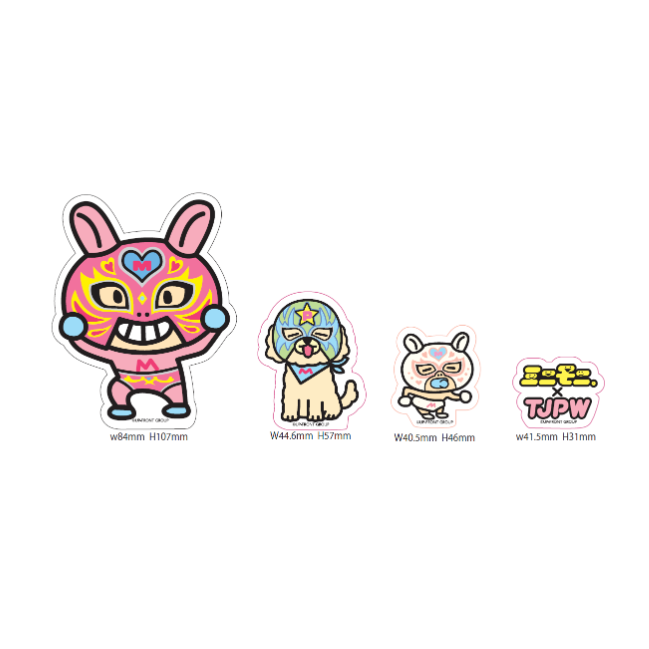 みどちゃん✩.*˚人物ステッカー マステ ミニモちゃん×TJPWステッカーセット | 東京女子プロレス ONLINE STORE