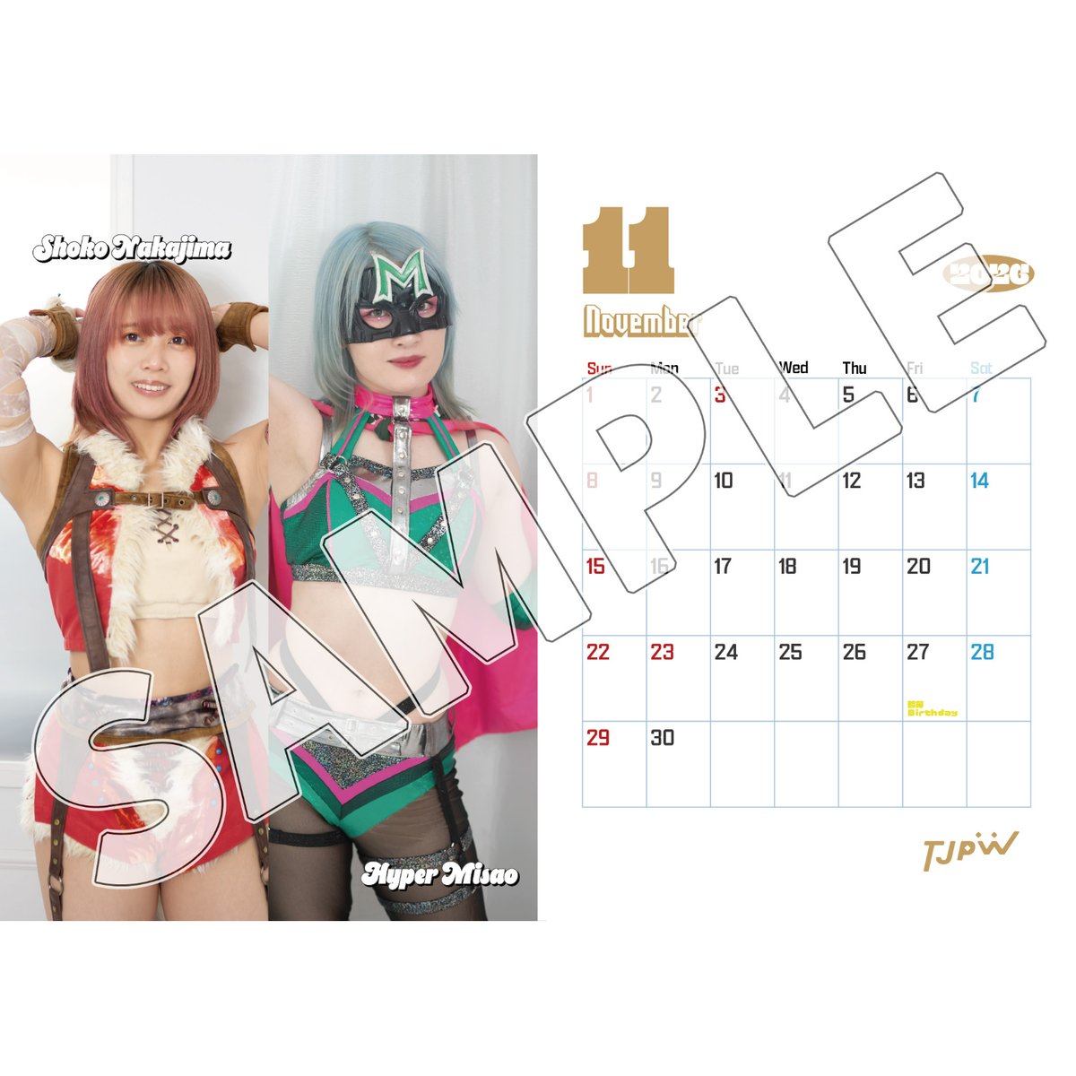 TJPW 2026 カレンダー | 東京女子プロレス ONLINE STORE
