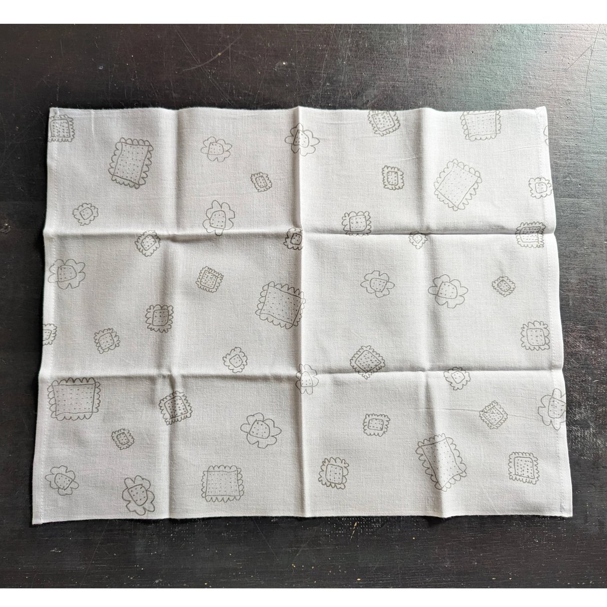 知多木綿 手捺染手ぬぐいハンカチ 綿100％ 日本製 | nibiiro