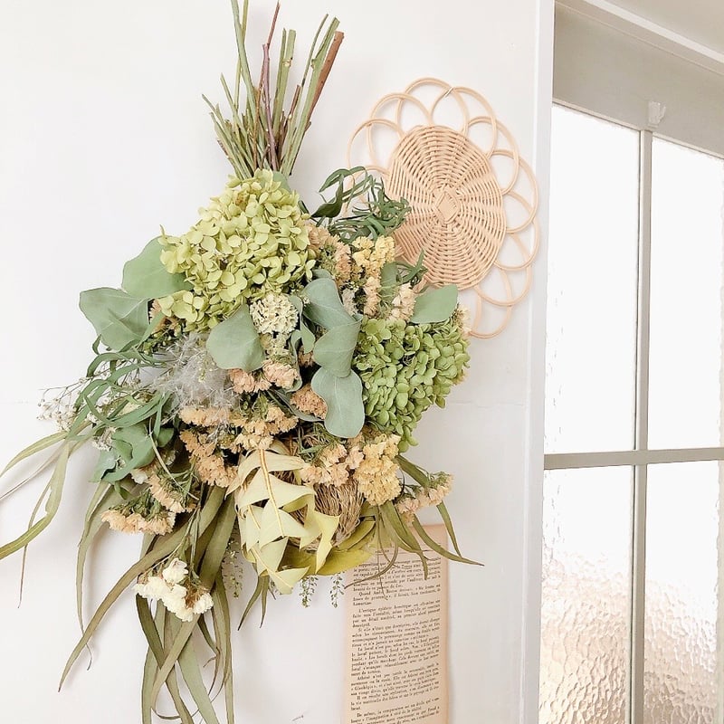 グリーンの癒されスワッグ グリーンの癒されスワッグ