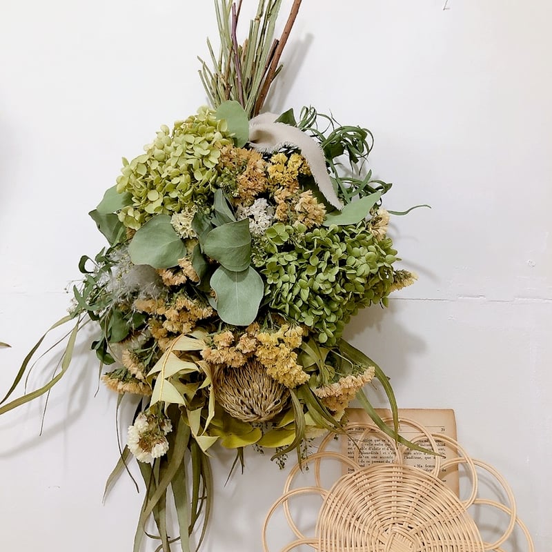 グリーンの癒されスワッグ