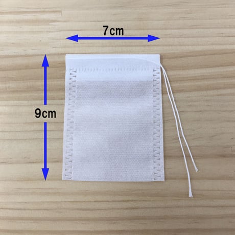 ひも付きお茶パック (50枚入り) FDA基準適合不織布 ティーバッグ 7cm✕9cm